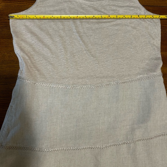 J. Jill Midi Linen Dress Pockets Size Small Tall - Picture 6 of 11